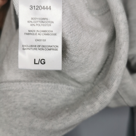 NWT CHAMPION Light Grey Hoodie Size Large - Picture 6 of 7